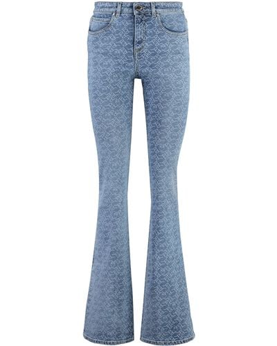 Pinko Jeans Flora a zampa - Blu