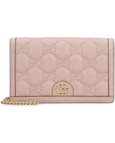 Gucci Pink Leather Soho Wallet On Chain (WOC) QFB2H3LTPB001
