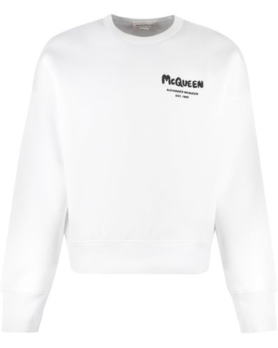 Alexander McQueen Logo-printed Sweatshirt - White