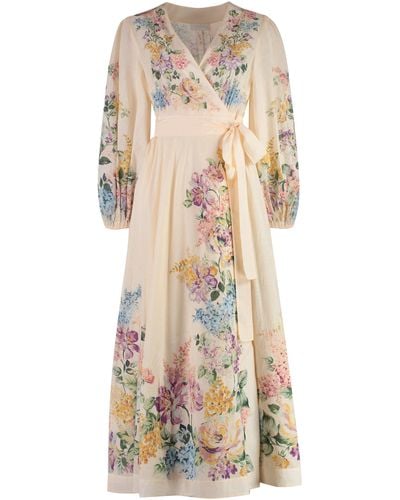 Zimmermann Halliday Printed Dress - Natural