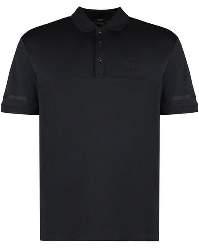 Black polo 2024 shirt hugo boss