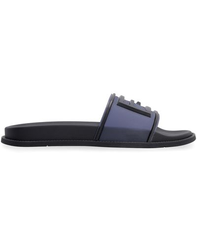 Blue Fendi Sandals, slides and flip flops for Men | Lyst