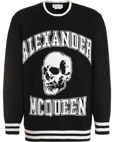 Alexander McQueen Wool And Cashmere Sweater - Black