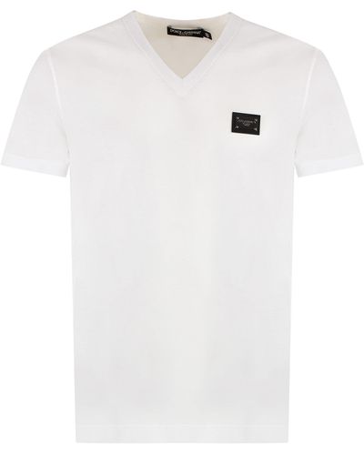 Dolce & Gabbana T-shirt in cotone - Bianco