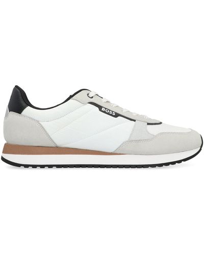 BOSS Sneakers low-top Kai in tessuto - Bianco