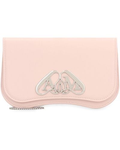 Alexander McQueen Leather Mobile Phone Case - Pink