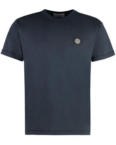 Stone Island Cotton Crew-neck T-shirt - Blue