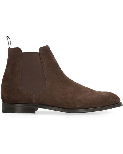 Church's Chelsea boots in suede - Marrone