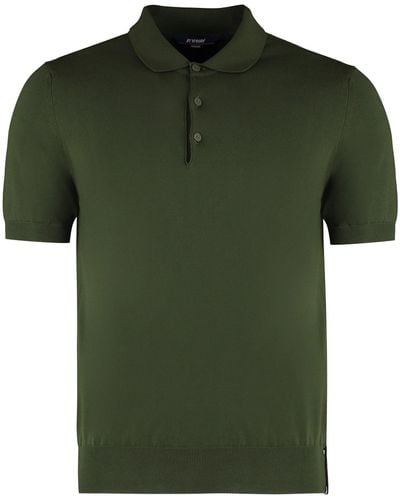 K-Way Pleyne Knitted Cotton Polo Shirt - Green
