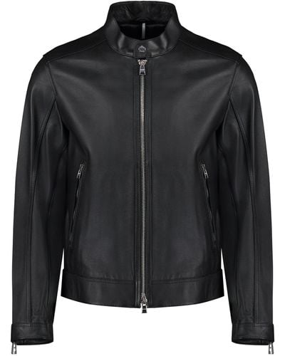 BOSS Leather Jacket - Black