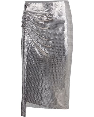 Rabanne Draped Skirt - Grey