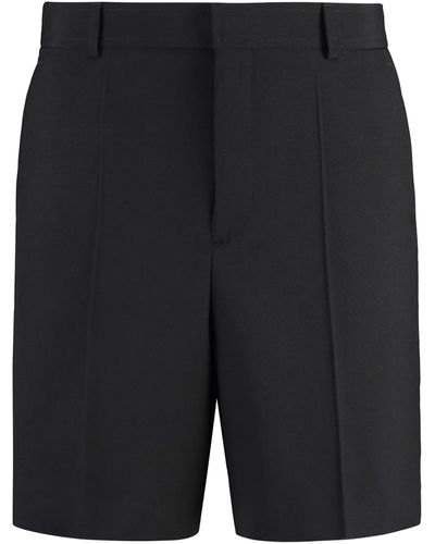 Valentino Virgin Wool Bermuda-shorts - Black