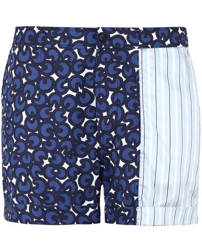 Neil Barrett Printed Shorts - Blue