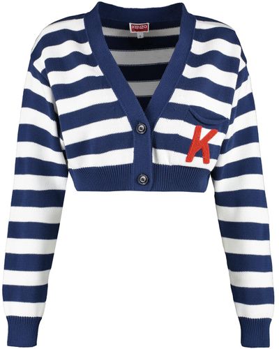 KENZO 'Nautical Stripes' Cardigan - Blue