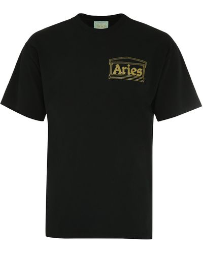 Aries T-shirt Temple in cotone - Nero