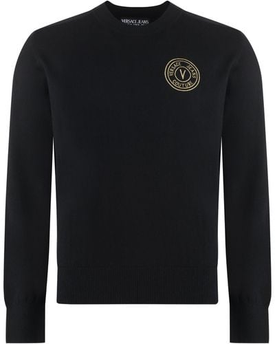 Versace Cotton-blend Sweater - Black