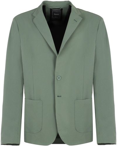 Herno Single-Breasted Two-Button Jacket - Green