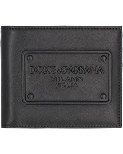 Dolce & Gabbana Calf Leather Wallet - Grey