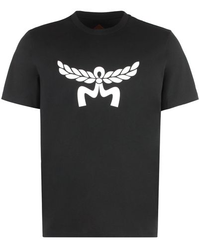 MCM T-shirt girocollo in cotone - Nero