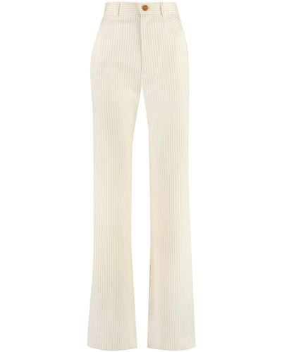 Vivienne Westwood Pantaloni Ray in lana vergine - Bianco