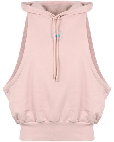 adidas By Stella McCartney Cotton Top With Logo - Pink