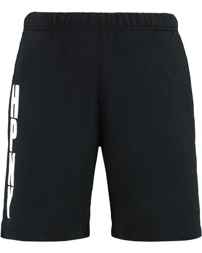 Heron Preston Cotton Bermuda Shorts - Black