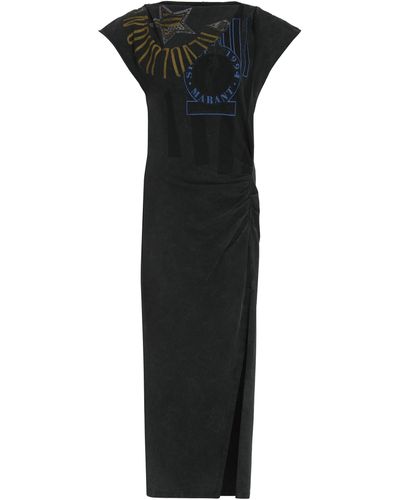 Isabel Marant Nadela Printed Cotton Dress - Black