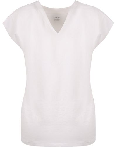 FRAME Cotton T-shirt - White