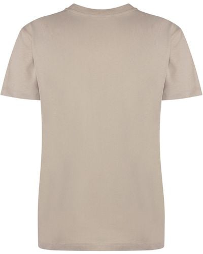 Moncler T-shirt girocollo in cotone - Neutro