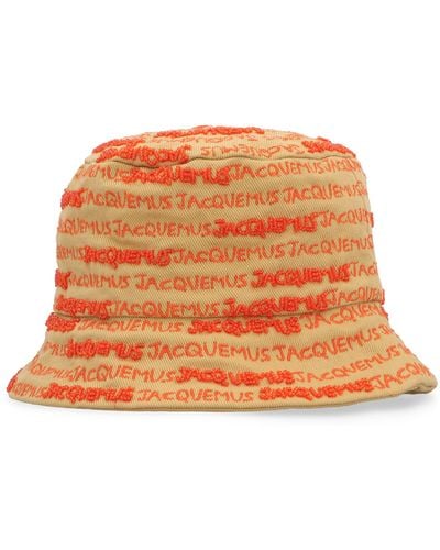 Jacquemus Le Bob Bordado Bucket Hat - Orange