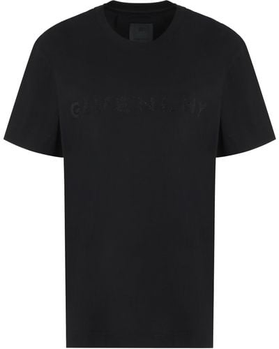 Givenchy T-shirt in cotone con logo - Nero