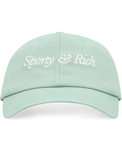 Sporty & Rich Logo Baseball Cap - Green