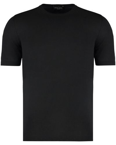 Roberto Collina Cotton Crew-neck T-shirt - Black