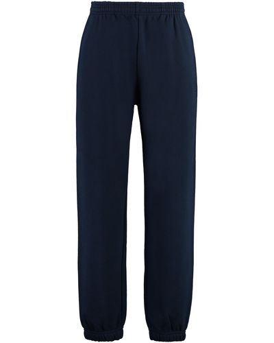 Sporty & Rich Lacoste x - Track-pants in cotone - Blu