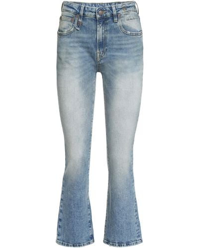 R13 Cropped jeans svasati - Blu