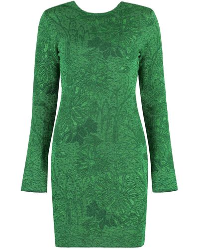 Givenchy Mini-abito in maglia jacquard - Verde