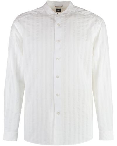 BOSS Cotton Shirt - White
