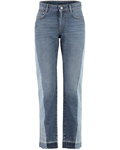Stella McCartney Jeans straight leg a 5 tasche - Blu