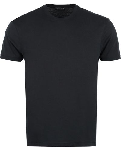 Tom Ford T-shirt girocollo in cotone - Nero