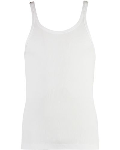 Dolce & Gabbana Cotton Tank Top - White