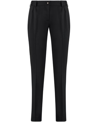 Dolce & Gabbana Stretch Gabardine Pants - Black