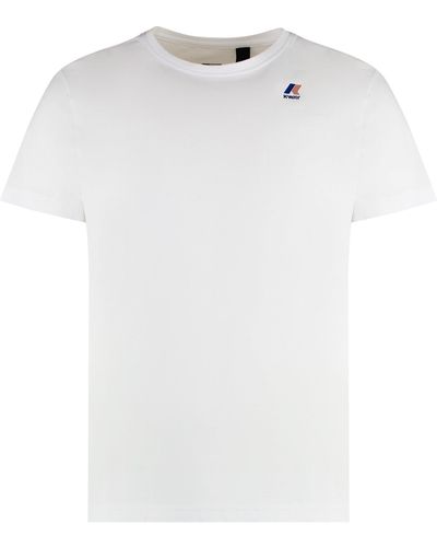 K-Way T-shirt girocollo Edouard in cotone - Bianco