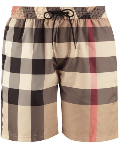 Burberry Shorts da mare stampati - Neutro