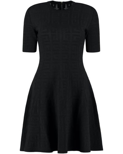 Givenchy Mini-abito in maglia jacquard - Nero