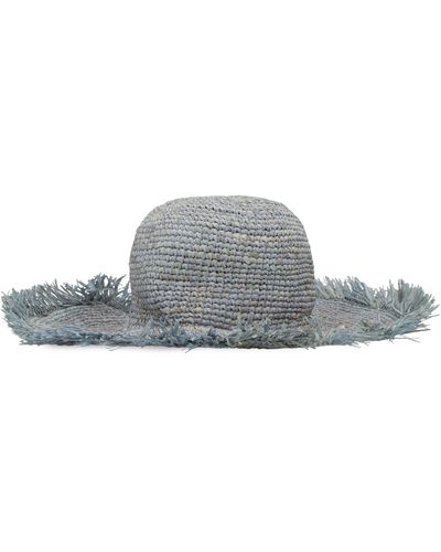 MADE FOR A WOMAN Chapeau 9 Straw Hat - Gray