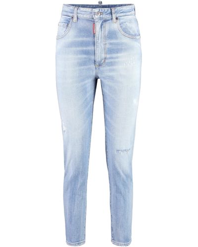 DSquared² Cropped jeans Twiggy - Blu