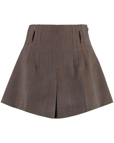 Prada Shorts in lana - Marrone