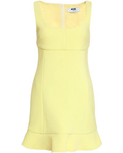 MSGM Knitted Dress - Yellow
