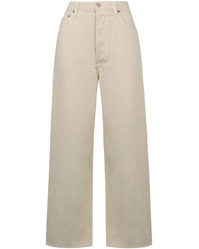 Citizens of Humanity Gaucho Wide-leg Jeans - White