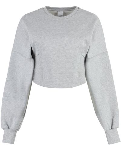 Pinko Cotton Crew-neck Sweatshirt - Grey